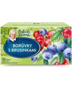 CAJ OVOCNY CUCORIEDKY S BRUSNICAMI 40g BABICKA RUZENKA (BOX-24PCS)